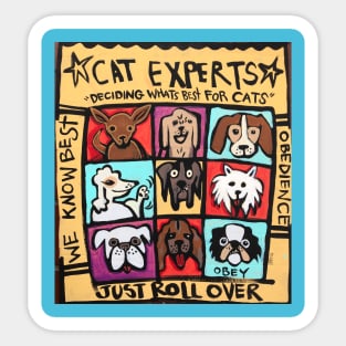 Cat Experts Sticker